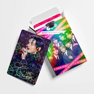 새로운 60피스 하트 필름 홀로그램 카드 보이 그룹 앨범 자체 인쇄 플래시 카드 LOMO 카드 인사말 카드 선물