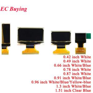 OLED 디스플레이 LCD 0.42 0.49 0.66 0.78 0.87 0.91 0.96 1.3 1.51 인치 파란색 흰색 스크린 모듈 0.42'' 0.91'' 0.96'' 1.3'' 128x32/64
