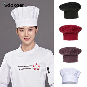 요리사 모자 요리 조절 가능한 남성 주방 베이커 탄성 모자 케이터링 요리 모자, 스트라이프 일반 모자 작업 모자 1pc 쿠커 모자