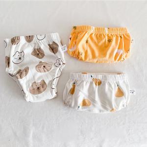 X-large 3 개/몫 베이비 트레이닝 바지 6 레이어 비비 천 기저귀 재사용 가능한 빨 수있는 면화 기저귀 20-28KG 어린이를위한 기저귀 XL