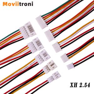JST XH 2.54 커넥터 암 수 연결 플러그, 200mm 터미널 커넥터 와이어 케이블, 2 핀, 3p, 4p, 5p, 6p, 10-20 쌍