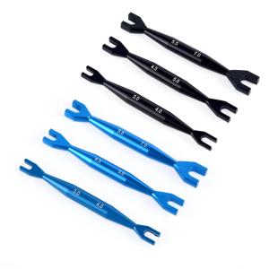 3pcs 렌치 3-4mm 4.5-5mm 5.5-7mm Rc 크롤러 자동차 HSP Traxxas Axial SCX10 용 더블 엔드 범용 스패너 오픈 엔드 렌치