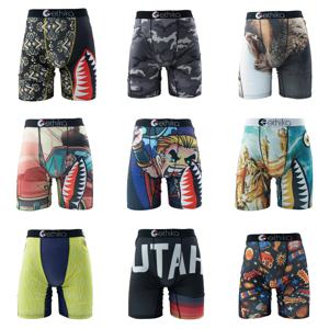 ETHIKA 남성 속옷 복서 1Pcs 통기성 메쉬 가랑이 남성 수영 속옷 플러스 사이즈 L-3XL 남성 팬티 남성 복서 팬티