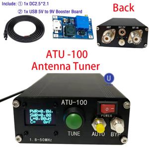 ATU-100 안테나 튜너 1.8-50MHz atu100 by N7DDC 7x7 0.96 인치 OLED 3.2 하우징 조립 기계로 프로그래밍된 펌웨어