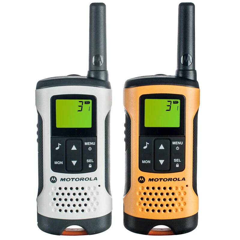 모토로라 TLKR-T50 워키토키 LCD 스크린, 8 채널, 6km 범위의 야외 탐험에 이상적인 라디오 T50