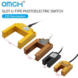 OMCH U형 슬롯형 광전 스위치 센서 E3S-GS7 E3S-GS15 E3S-GS30 E3S-GS50 DC 12-24V NPN PNP NO NC 조정 가능한 거리