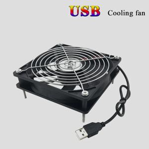 120x120x25mm 80x80x25mm 수신기 DVR Xbox TV 박스 라우터용 12V USB 전원 냉각 케이스 팬