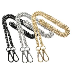 40/120cm 금속 알루미늄 가방 체인 교체 부품 액세서리 (핸드백, 여성용 숄더백, DIY 핸드메이드 탈부착 스트랩)