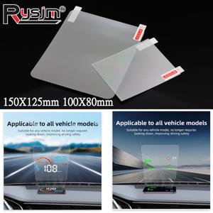 150X125mm 100X80mm 자동차 HUD 반사 필름 헤드 업 디스플레이 시스템 필름 앞 유리 스크린 투명 디스플레이 스티커