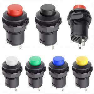 5/20PCS 자동 잠금/순간 푸시 버튼 스위치 DS228 DS428 12mm OFF-ON 푸시 버튼 스위치 DS-228 DS-428