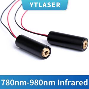 유리 렌즈/PMMA 렌즈 780nm 830nm 850nm 980nm 1mW 5mW 10mW 200mW 초점 조절 가능한 IR 도트 보이지 않는 레이저 모듈 포지셔닝 조명