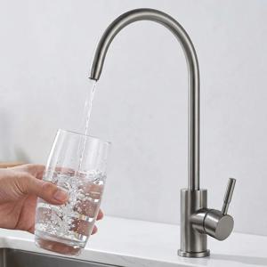 304 스테인레스 스틸 주방 필터 수도꼭지 직접 음용 정수기 탭 단일 냉수 싱크 수도꼭지 가정용 정수 시스템