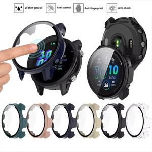 Garmin Forerunner 165 965 955 255 용 강화 유리 케이스 Garmin 265 265S 255S 용 화면 보호기 및 보호 범퍼 커버