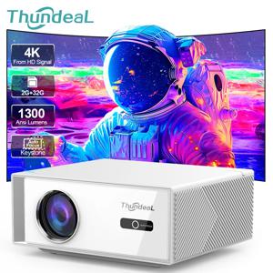 썬디엘 TD95W 휴대용 프로젝터 풀HD 1080P 홈시네마 극장 2G 32G 안드로이드 와이파이 빔 미니 3D 2K 4K 비디오 영화 프로젝터