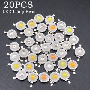 20개 고출력 LED 칩 램프 전구 2.1V-3.6V 110-120LM 비드 라인 에미터 다이오드 SMD IC LED 램프 DIY LED 조명 홈 장식