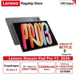 오리지널 레노버 샤오신 패드 프로 13 144Hz 3.5K 스크린 태블릿 스냅드래곤 8s 128GB 256GB 512GB 롬 10200mAh 배터리 PC TB376FC