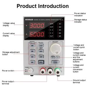 KORAD KA3010P 30V 10A /KA3010D 30V 10A 프로그래밍 가능 조정형 디지털 실험실용 DC 전원 공급 장치 110V/220V