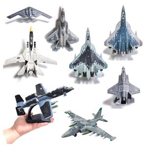DIY 빌딩 블록 F22 F14 B2 SU57 크리에이티브 랩터 스텔스 전투기 폭격기 모델 밀리터리 시리즈 장식 조립 장난감 소년 선물