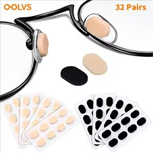 16/32 PCS OOLVS 소프트 폼 코 패드 자체 접착식 미끄럼 방지 안경 코 패드, 안경 선글라스 안경용 얇은 코 패드