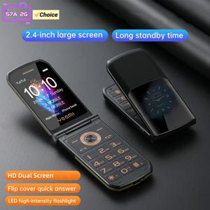 S7A 2G YEEMI 플립 휴대폰 2.4인치 MTK HD 화면 GSM 듀얼 SIM 카드 1000mAh Mp3 Mp4 FM 8W 카메라 타입-C 2G 모바일폰