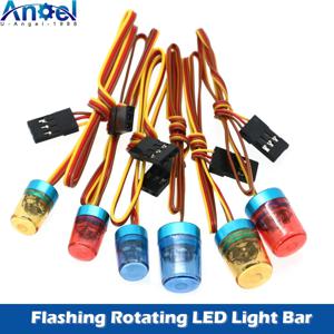 다기능 깜박이 회전 LED 라이트 바 경보 램프 1/14 Tamiya 1/10 RC 자동차 엔지니어링 트럭 업그레이드 부품