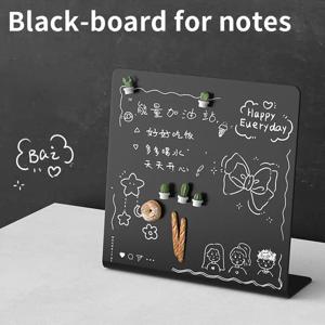 금속 자석 칠판 수직 DIY 디자인 데스크탑 메시지 보드 배지 노트 보관 디스플레이 보드 메시지 디스플레이