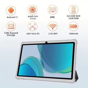 2026 글로벌 버전 7인치 4G WiFi 키즈 태블릿 쿼드 코어 2GB 램 32GB 롬 듀얼 카메라 어린이 선물용 태블릿 안드로이드 11