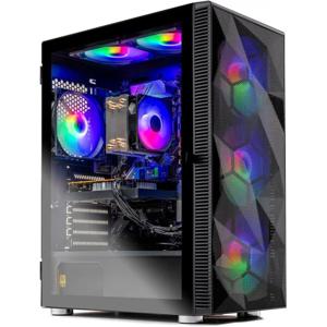 스톰 게이밍 PC, 라이젠 7 7700 3.8GHz, RTX 5060, 2TB NVMe SSD, 16GB DDR5 RAM 6000, 650W 골드 PSU, Wi-Fi