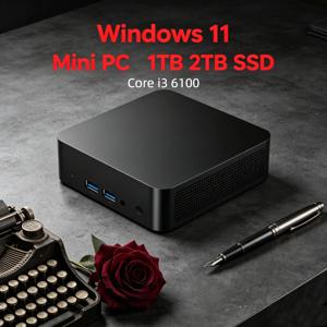 솔리드 데스크탑 미니 PC 윈도우 11 프로 i3 6100 32GB 램 1TB/2TB SSD BT5.2 WiFi6 4K 게이밍 사무용 컴퓨터 3년 보증