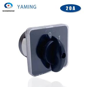 전력 차단 온 오프 실버 접점 범용 노브 아이솔레이터, 전환 로터리 캠 스위치 YMZ12-20/1, 20A