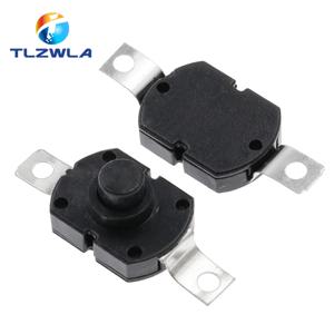 10PCS 푸시 버튼 스위치 1712KD 30V 1A 손전등 스위치 잠금 17X12X9.5MM 테이블 램프 스위치 손전등 버튼 스위치 ON-OFF