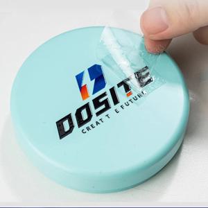 3D 사용자 정의 색상 UV 전송 스티커 DTF 인쇄 브랜드 로고 투명 크리스탈 라벨 샤인 골드 실버 양각 데칼 방수 구호