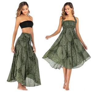 섹시한 여름 긴 Boho 하단 여성 스커트 빈티지 캐주얼 Ropa Mujer Faldas 느슨한 패션 y2k 맥시 스커트 여성 의류 Saia Jupe