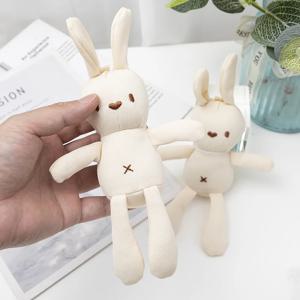 귀여운 토끼 인형 크리스마스 토끼 잠자는 메이트 봉제 인형, 귀여운 부드러운 키 펜던트, 생일 선물
