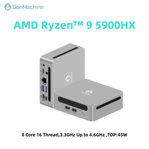 젠머신 미니 PC 컴퓨터 게이밍 AMD 라이젠 9 5900HX 8코어 16스레드 4.6GHz 45W 듀얼 HDMI LAN WIFI6 오피스 DDR4 NVMe 컴퓨터