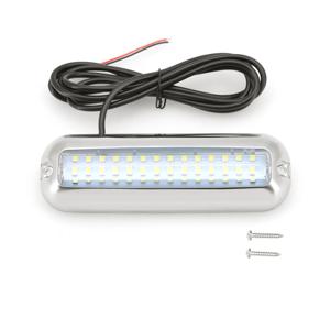 60W 120 LED 화이트/블루 해양용 LED 보트 라이트 방수 수중 조명 세일보트 폰툰 트랜섬 라이트