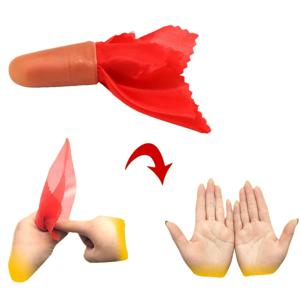 3개입 재미있는 마술 장난감 파티 장난 부드러운 손가락 끝 가짜 손가락 마술 트릭 클로즈업 사라짐 나타남 손가락 트릭 소품
