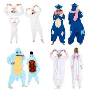 포켓몬 코스프레 의상 키구루미 애니메이션 Onesie 남성과 여성을위한 Gengar 재미 있은 점프 슈트 할로윈 크리스마스 파티 복장