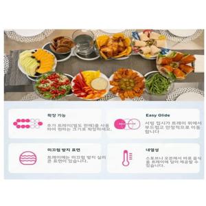 6개의 디스크가 있는 가정용 회전식 식탁 턴테이블, 긴 특수 식판 트레이, 주방 가정용 소형 수동식