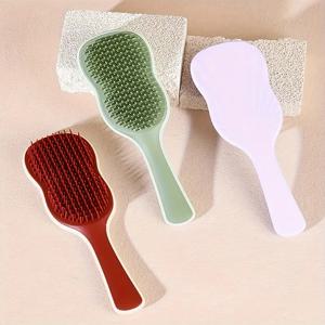 마사지 헤어 빗 엉킴 방지 헤어 브러쉬 헤어 스타일링 디탱글러 빠른 블로우 드라이 컬링 헤어 브러쉬 빗 미용 도구