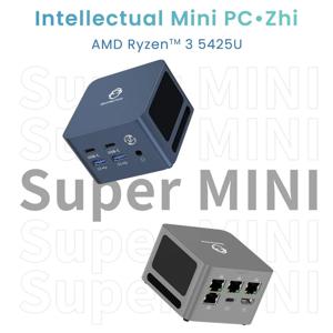 젠머신 미니 PC AMD 라이젠 3 5425U 8G+256G WiFi6E BT5.2 게이밍 PC 4.1Ghz 15W 윈도우 11 LPDDR4X 4266Mhz 데스크탑 DIY 게이밍 PC