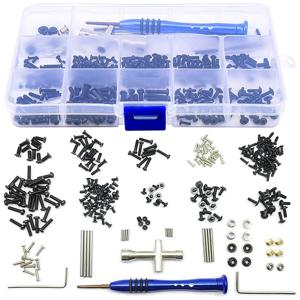 316pcs RC 자동차 도구 및 나사 상자 키트 세트 Wltoys 1/14 용 M2 M2.5 M3 나사 수리 용품 144001   RC 자동차 액세서리