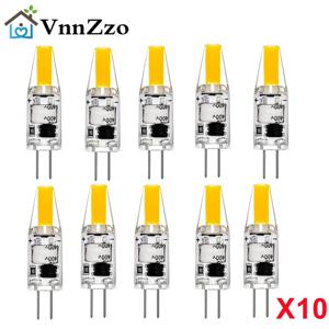 10/1 Pcs G4 COB 램프 LED 12V AC/DC 220V 옥수수 빛 6W 스포트라이트 샹들리에 전구 교체 20W 할로겐 램프 차가운/따뜻한 흰색