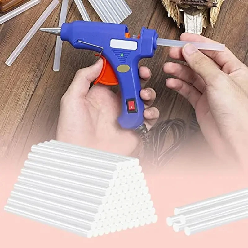 7/11mm *100mm 10/20/50 핫멜트 글루 스틱, 미니 사이즈 글루건 스틱, 글루건 DIY 공예, 가정 장식 수리에 적합