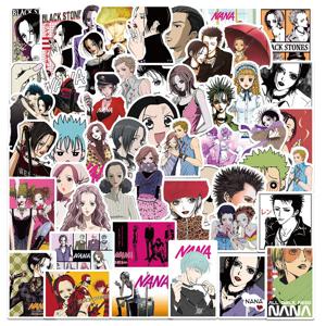 50PCS 일본 고전 소녀 애니메이션 나나 캐릭터 스티커 수하물 노트북 IPad 선물 저널 방수 스티커