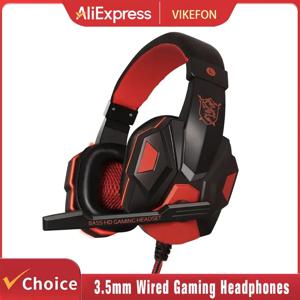 3.5mm 유선 게이밍 헤드폰 마이크 포함 120 °   PS4 PS5 Xbox 스마트폰 노트북용 조정 가능한 PC 베이스 스테레오 게이머 헤드셋