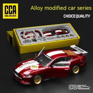 CCA DIY 맞춤형 1:43 스케일 포드 머스탱 합금 자동차 모델 키트 - 취미가 있는 사람들을 위한 독특한 레이싱카 수집품