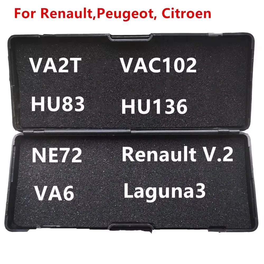 LiShi 2 in 1 VA2T VA2 HU83 NE72 VAC102 HU136 VA6 Renault V.2 Laguna3 자물쇠 제조공 도구 Renault,Citroen Peugeot 자동차 키