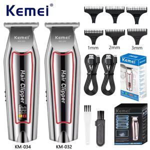 Kemei 전문 헤어 트리머 전기 수염 트리머 남성용 헤어 클리퍼 헤어 커터 기계 이발 손질 키트 KM-032