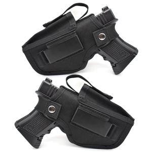 글록 17 19 베레타 M9 1911 P226 왼쪽 오른손 허리 숨겨진 캐리 권총 9mm 매거진 파우치 용 전술 범용 총 홀스터